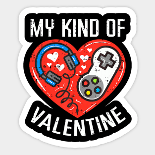 My Kind Valentine Gamer Valentines Day Gaming Men Boys Kids Sticker